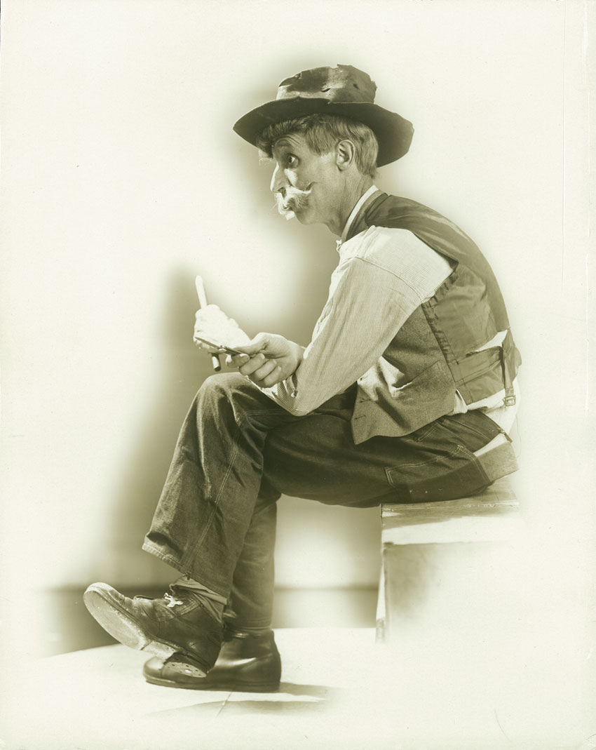 Chic Sale as one of the many characters he played in vaudeville.